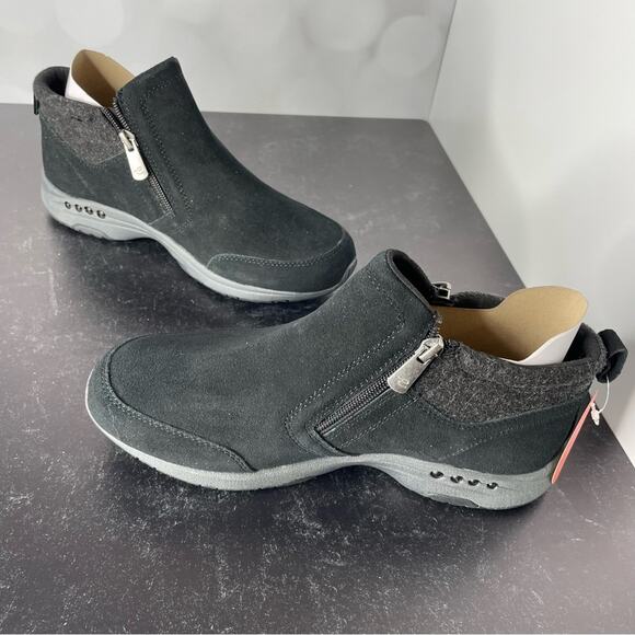 EASY SPIRIT Women's Tshuffle Casual Flat Walking Booties Black Sz 8.5 - Picture 4 of 7